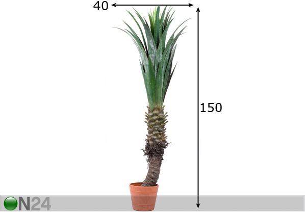 Kunstpuu Palm 150 cm mõõdud