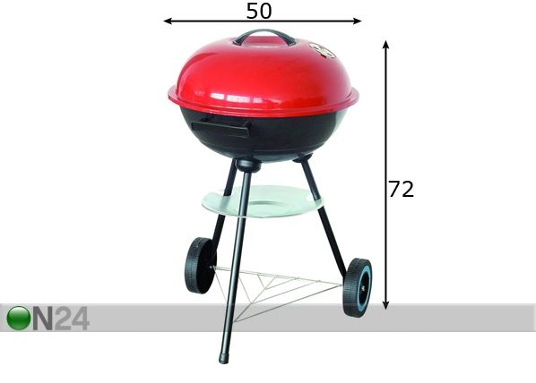 Kuppelgrill mõõdud