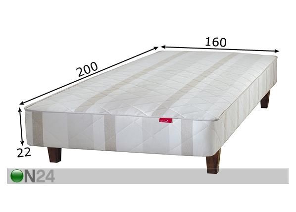 Kušett Classic hele 160x200 cm mõõdud