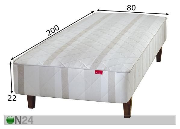 Kušett Classic hele 80x200 cm mõõdud