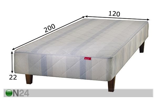 Kušett Classic tume 120x200 cm mõõdud