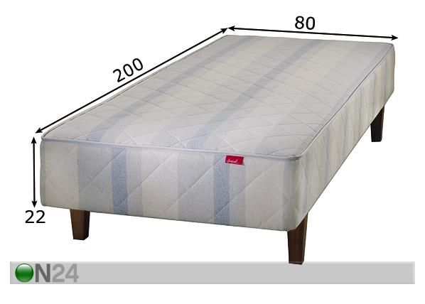 Kušett Classic tume 80x200 cm mõõdud