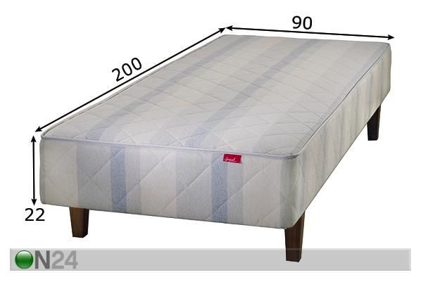 Kušett Classic tume 90x200 cm mõõdud