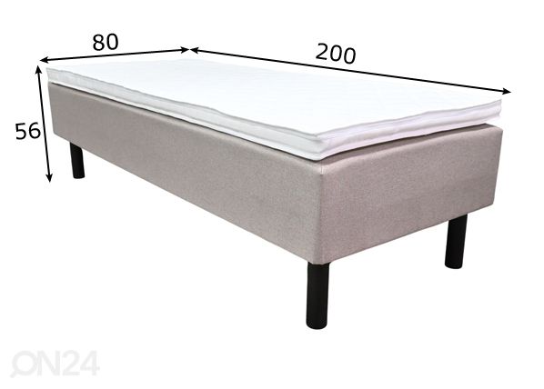Kušett Mio 80x200 cm mõõdud
