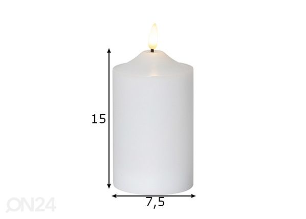 Küünal Flamme 15 cm mõõdud