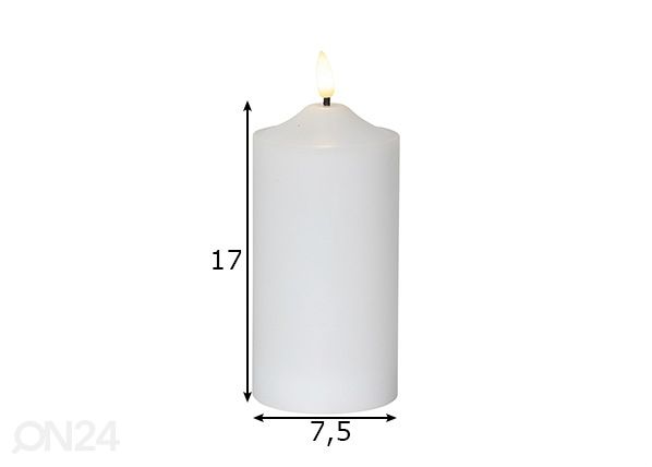 Küünal Flamme 17 cm mõõdud