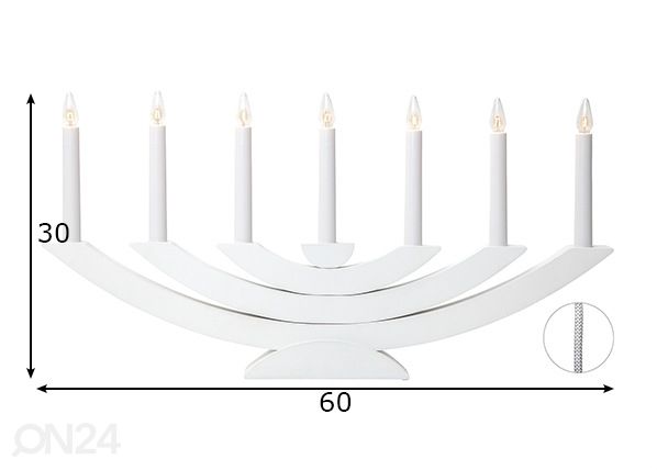 Küünlajalg Navida mõõdud