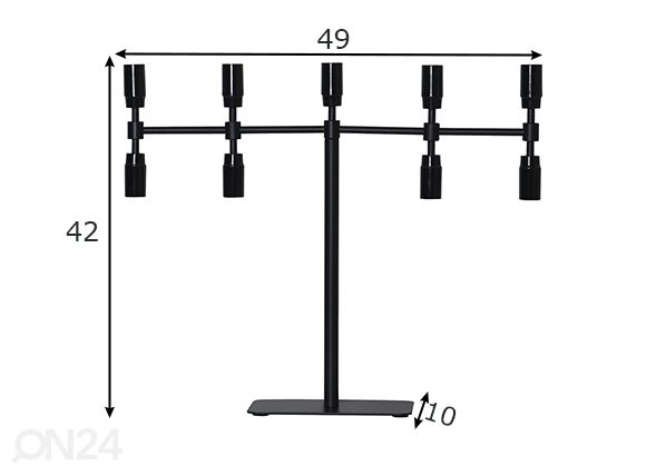 Küünlajalg Twice mõõdud
