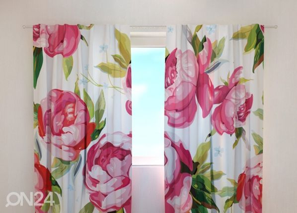 Läbipaistev kardin Flower 7, 240x220 cm