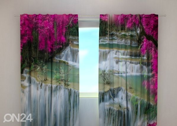 Läbipaistev kardin Flowers at the waterfall 240x220 cm