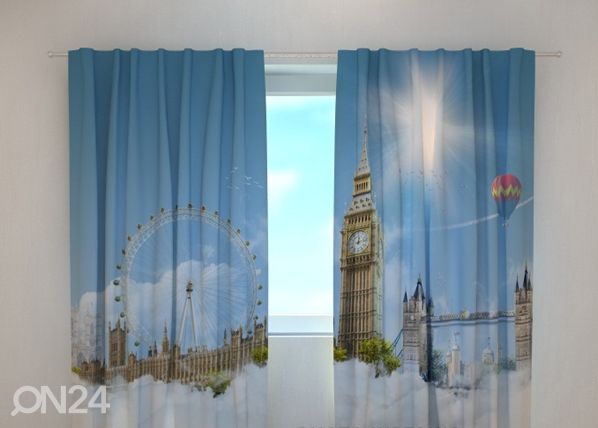 Läbipaistev kardin London sky 240x220 cm
