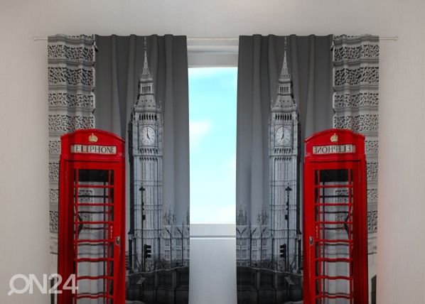 Läbipaistev kardin London telephone 240x220 cm