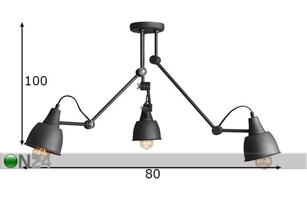 Laelamp Aida mõõdud