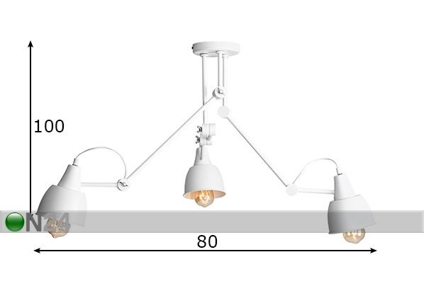 Laelamp Aida mõõdud