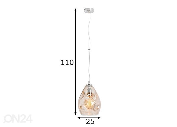 Laelamp Almeria mõõdud