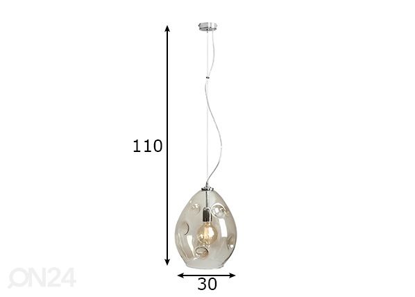 Laelamp Almeria mõõdud