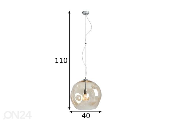 Laelamp Amalfi mõõdud