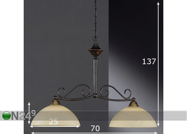 Laelamp Antik mõõdud
