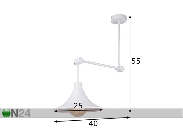 Laelamp Antika mõõdud