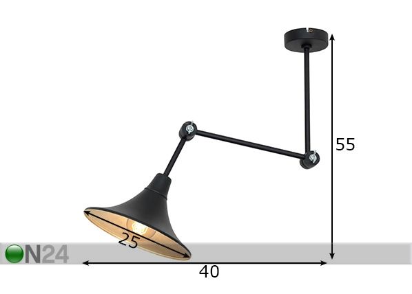 Laelamp Antika mõõdud