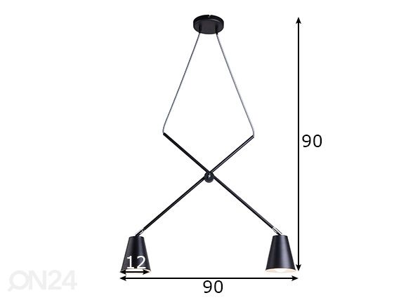 Laelamp Arte mõõdud