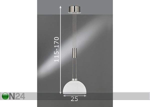 Laelamp Avignon LED mõõdud