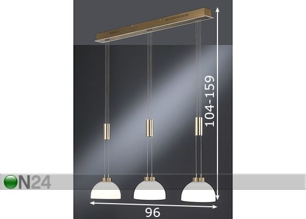 Laelamp Avignon LED mõõdud