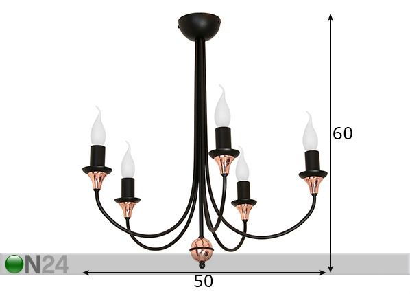 Laelamp Aza mõõdud