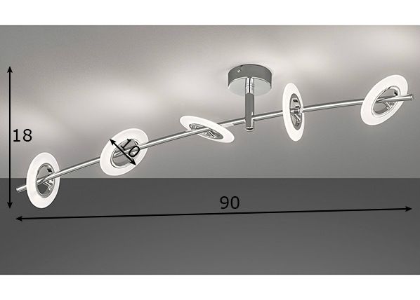 Laelamp Bambus LED mõõdud