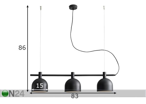 Laelamp Beryl mõõdud