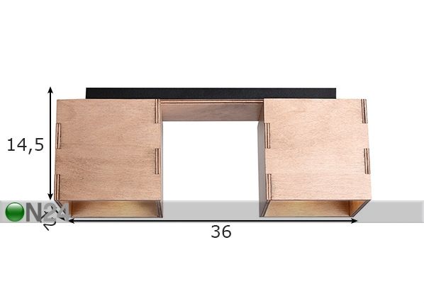Laelamp Bit mõõdud