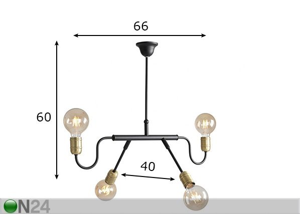 Laelamp Bolzano II mõõdud