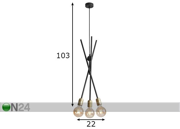Laelamp Bolzano III mõõdud