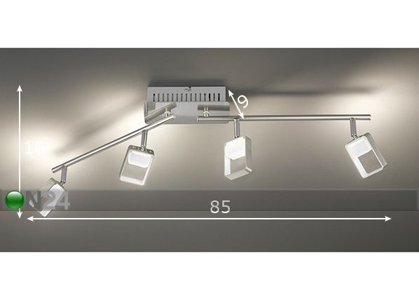 Laelamp Border LED mõõdud