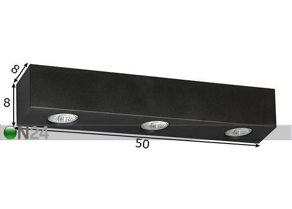 Laelamp Brasco mõõdud