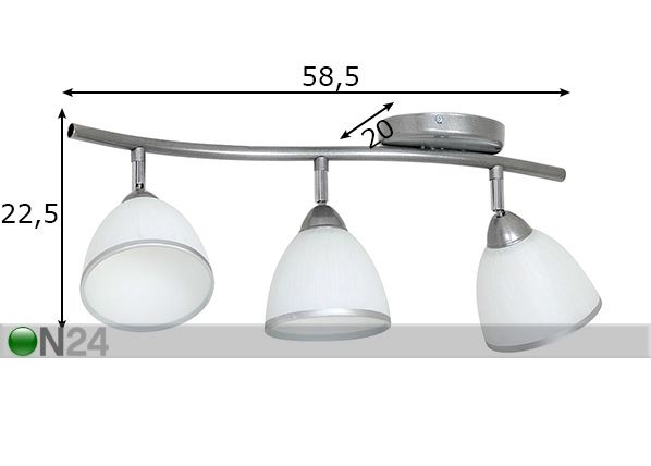 Laelamp Bumer mõõdud