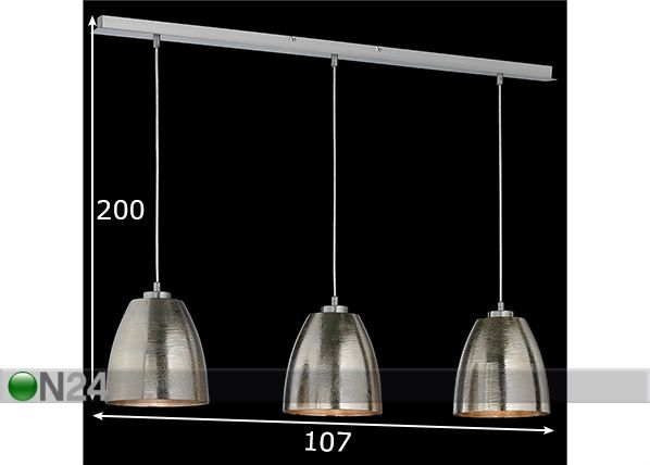 Laelamp Cannes mõõdud