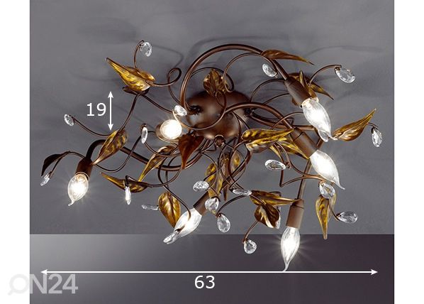 Laelamp Catania mõõdud