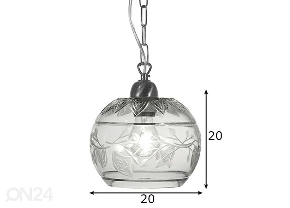 Laelamp Clara mõõdud