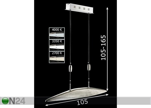 Laelamp Colmar LED mõõdud