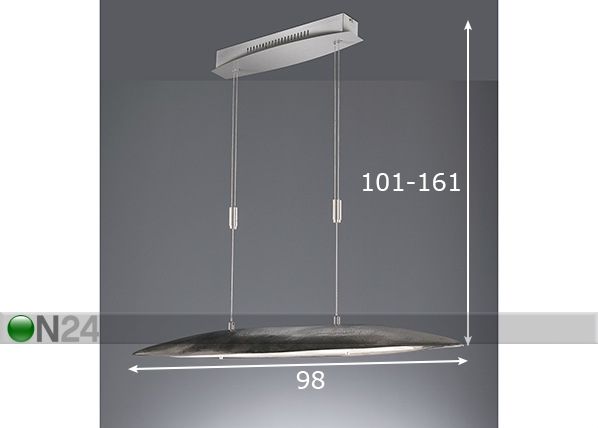 Laelamp Colmar LED mõõdud