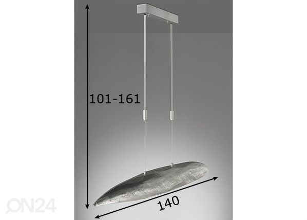 Laelamp Colmar LED mõõdud