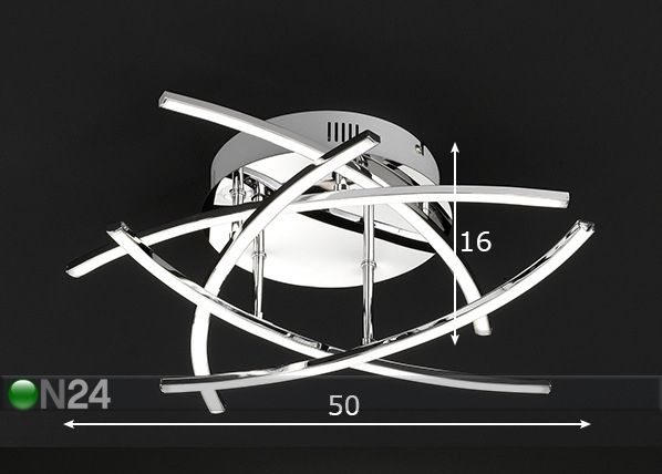 Laelamp Cross LED mõõdud