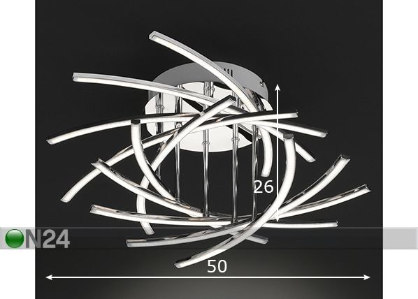Laelamp Cross LED mõõdud