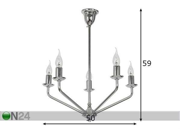 Laelamp Crystal mõõdud