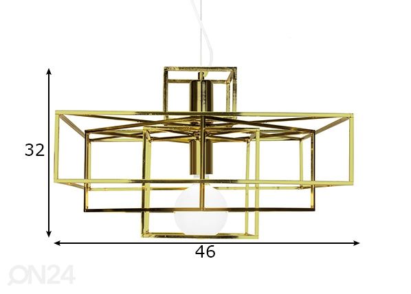 Laelamp Cube mõõdud