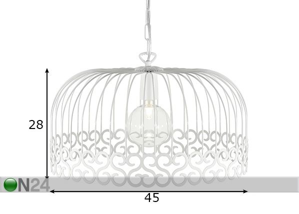 Laelamp Curly XL mõõdud