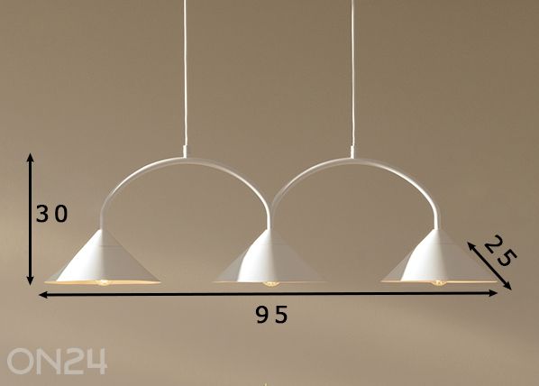 Laelamp Curve 3 mõõdud