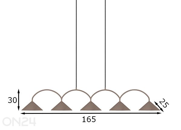 Laelamp Curve 5 mõõdud