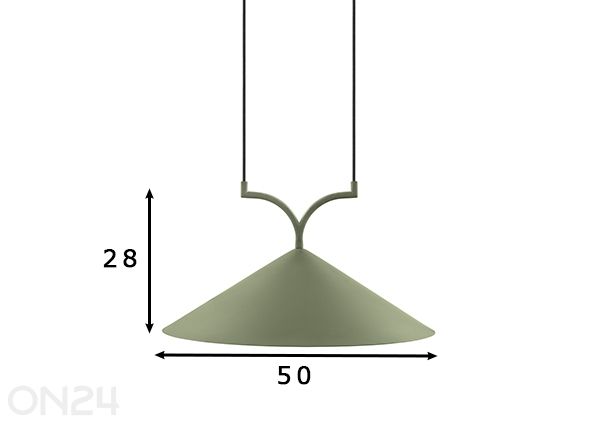 Laelamp Curve 50 mõõdud